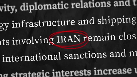 Iran Nuclear Programme, Sanctions and Regional Security  Circled Text Vidéo 348665814