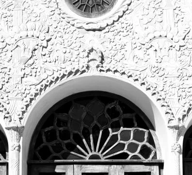 In iran  the old   architecture window Stock-Fotos