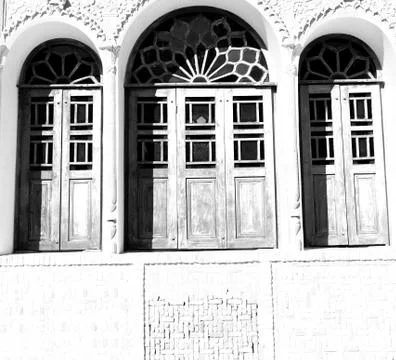 In iran  the old   architecture window Stock-Fotos