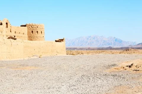 In iran the old castle Foto stock