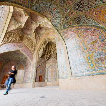 In iran the old    mosque Foto stock