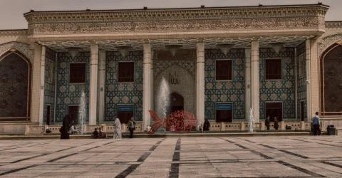 In iran the  old     mosque Stock Photos