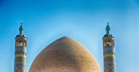 In iran the  old       mosque Stock Photos