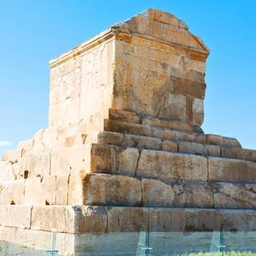 In iran   pasargad  the old  construction Foto stock
