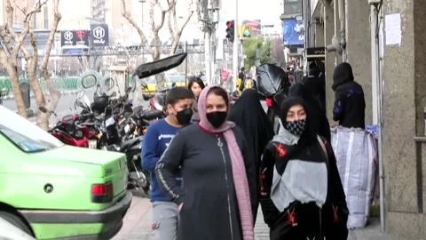 Iran reports first Omicron case, Tehran, IR - 20 Dec 2021 Video stock 204090578