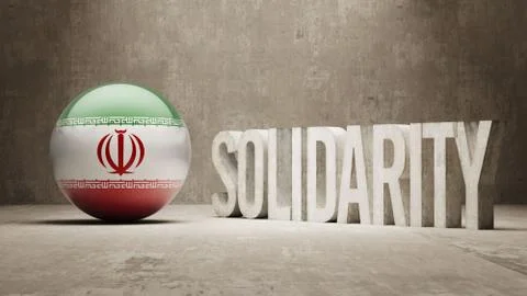 Iran. Solidarity Concept. Stock Illustration