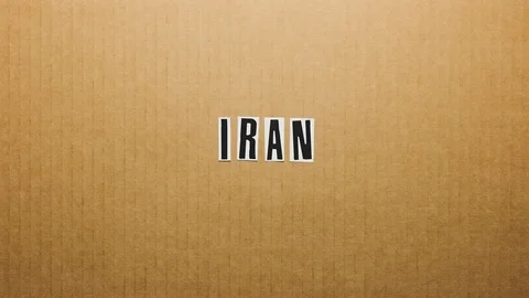 Iran title stopmotion opener Stock Footage 102751105