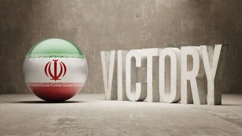 Iran. Victory Concept. Stock Illustration