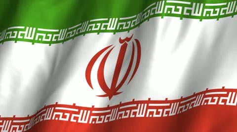 Iran Waving Flag Stock Footage 12281690