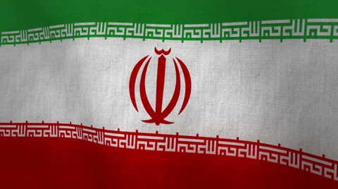 Iran Waving Flag (Loop-able) Stock Footage 33843233