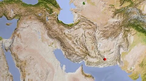 Iran, zooming into large view Stock Footage 10990190