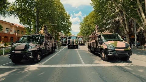 Iranian AD-08 Majid SAM System 3 Video stock 336289651