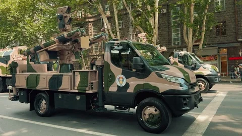 Iranian AD-08 Majid SAM System 6 Video stock 336289695