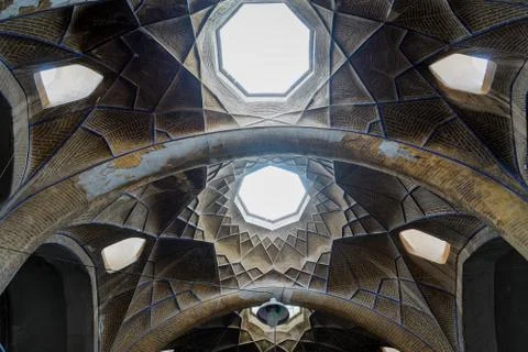 Iranian Bazaar ceiling Foto stock