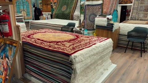 Iranian carpets 2 Stock Footage 328843334
