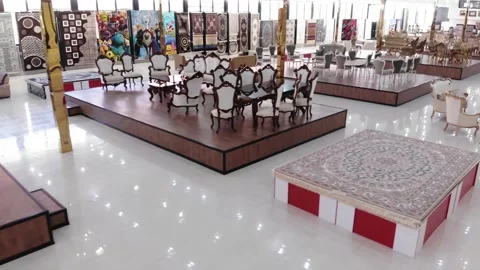 Iranian carpets and sofas 10 (1 shot) Stock Footage 147362585