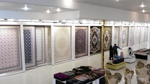 Iranian carpets and sofas 17 (1 shot) Stock Footage 147365278