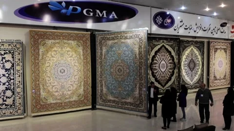 Iranian carpets and sofas 6 (1 shot) Stock Footage 147362848