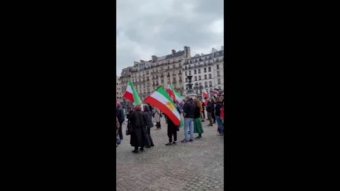 Iranian Communities Call For Proscription Of IRGC, Show Solidarity With Vahi... Stock Footage 240116456