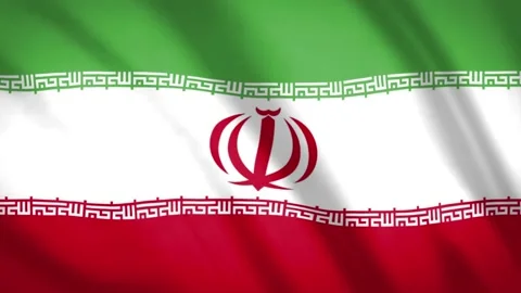 Iranian Flag  Stock Footage 188133315
