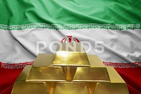 Iranian gold reserves Stock Photos