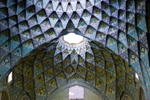 Iranian Mosque ceiling Foto stock