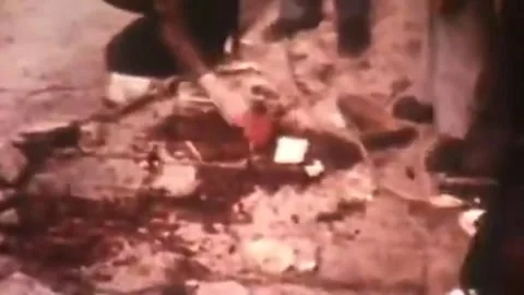 Iranian Revolution protest activity shown in historical footage, 1979 Stock Footage 325855306