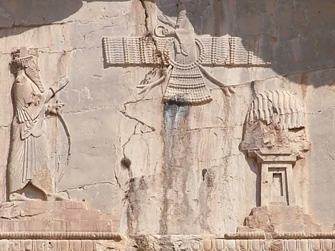 Iran,Naqsh-e-Rostam Stockbeeldmateriaal 337418491