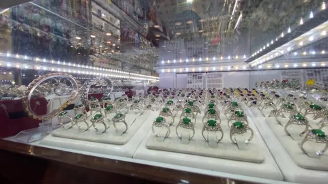 Iran's oldest bazaar and Iran's jewelry Stock Footage 247028321