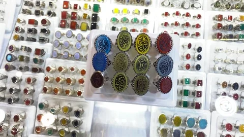 Iran's oldest bazaar and Iran's jewelry Stock Footage 247028728