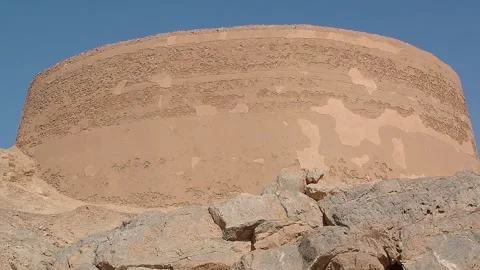 Iran,Yazd. The Towers of Silence Video stock 340891999