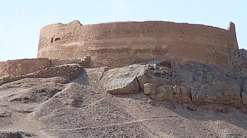Iran,Yazd. The Towers of Silence Video stock 340892229