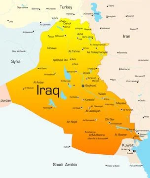 Iraq Abstract vector color map of Iraq country Copyright: xZoonar.com/Rusl... Stock Photos