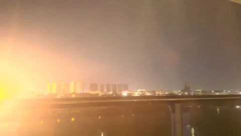 Iraq: Fire erupts at US embassy in Baghdad after attack Stock Footage 330951759
