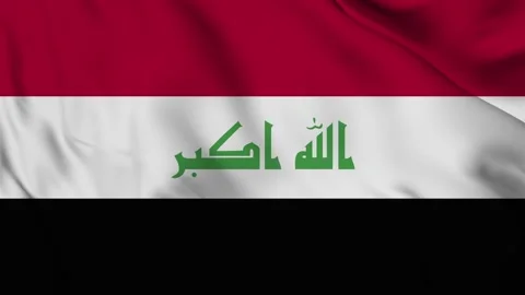Iraq flag animation for background in 4k. Happy independence day Stock Footage 250368328
