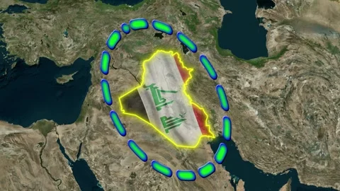 Iraq Flag Stock Footage 247496209