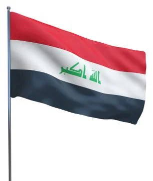 Iraq Flag Image Stock Illustration