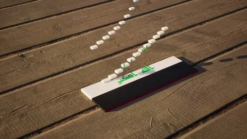 Iraq Flag - Slow Motion Stock-Footage 318782146
