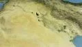 Iraq, glide over the map, outlined 4k or 4k+ Resolution