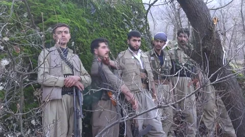 Iraq: Iranian Kurdish Peshmerga In Qandil 66 Stock Footage 341534553