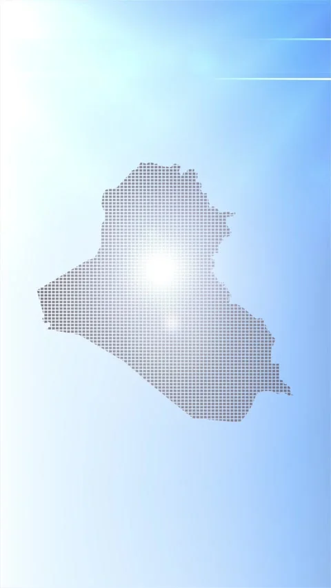 Iraq Map Opener Stock Footage 276972621