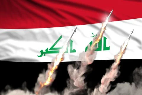 Iraq nuclear warhead launch 스톡 일러스트