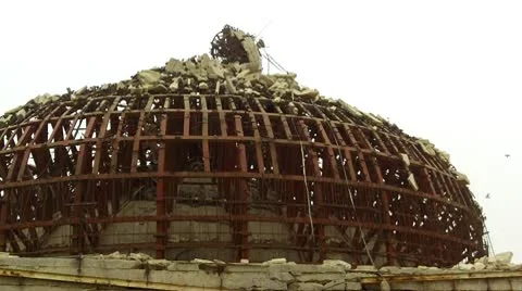 Iraq Palace Dome Stock Footage 10787847