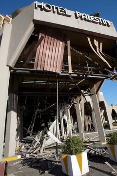 Iraq Palestine Hotel Attack - Oct 2005 Stock Photos