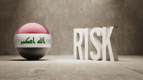 Iraq. Risk Concept. Stock Illustration