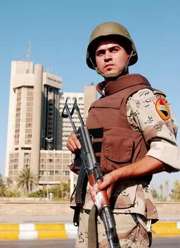 Iraq Rocket - Jul 2004 Stock Photos