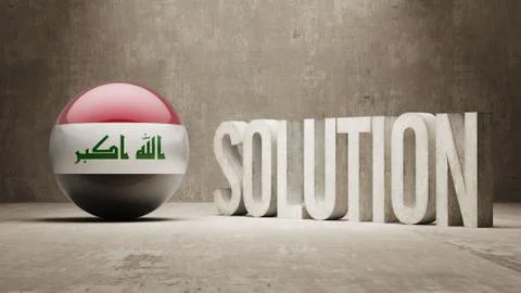 Iraq. Solution Concept. Stock Illustration