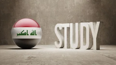 Iraq. Study Concept. Stock Illustration