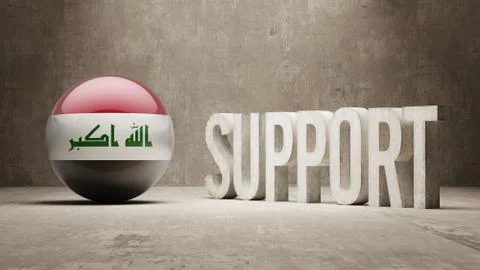 Iraq. Support Concept. 스톡 일러스트