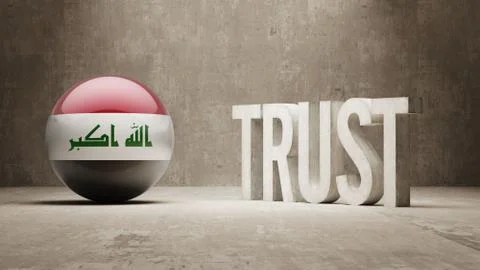 Iraq. Trust Concept Stock Illustration